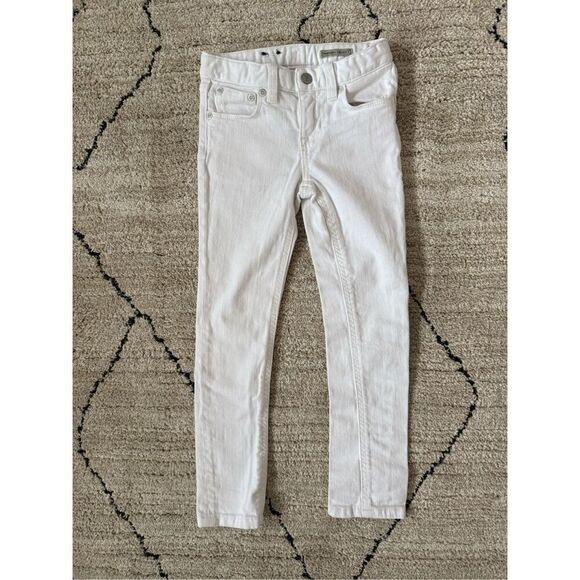 Ralph Lauren Girls size 5 “The Bowery” white Skinny Jeans - Picture 1 of 5